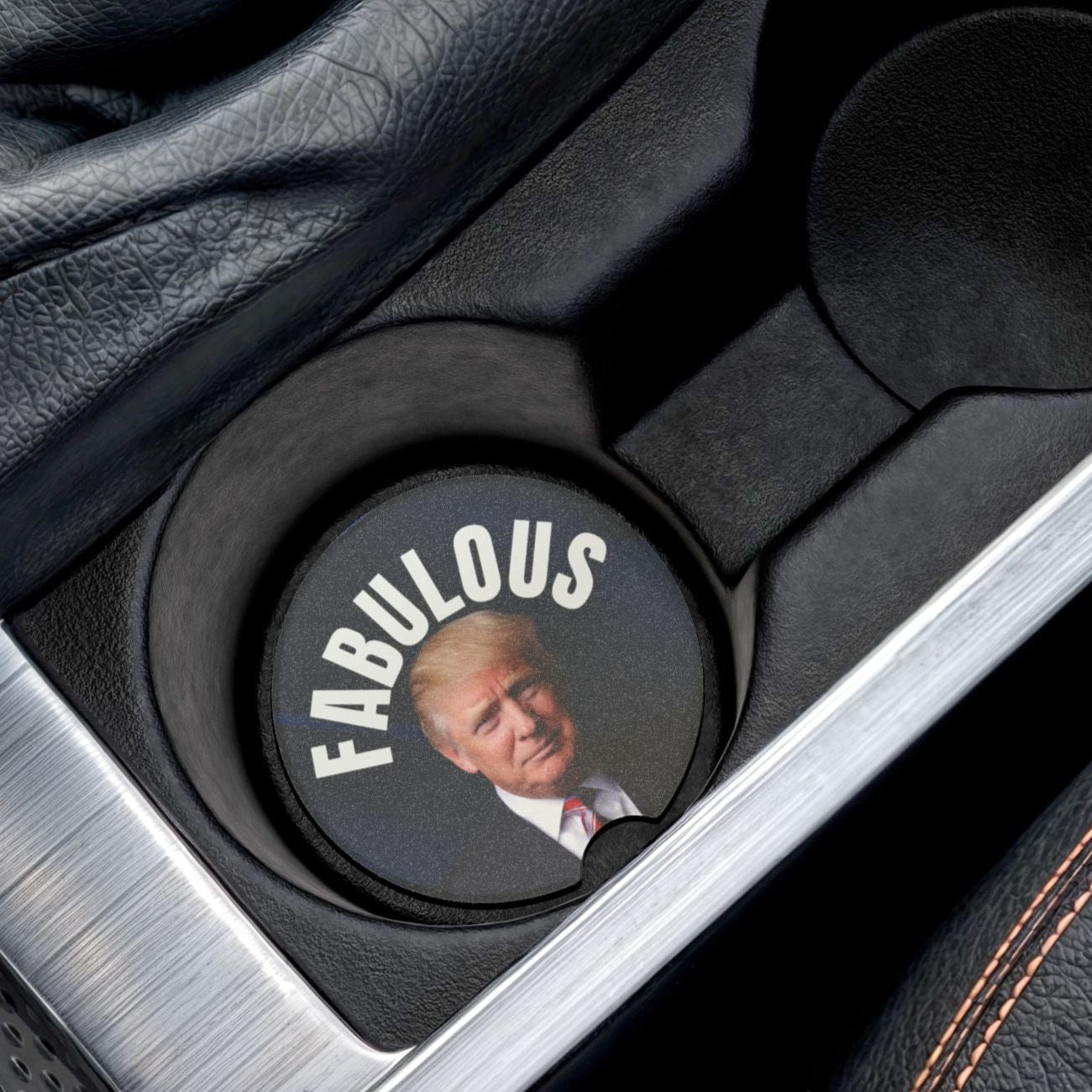 Fabulous Trump Soapstone Car Coaster