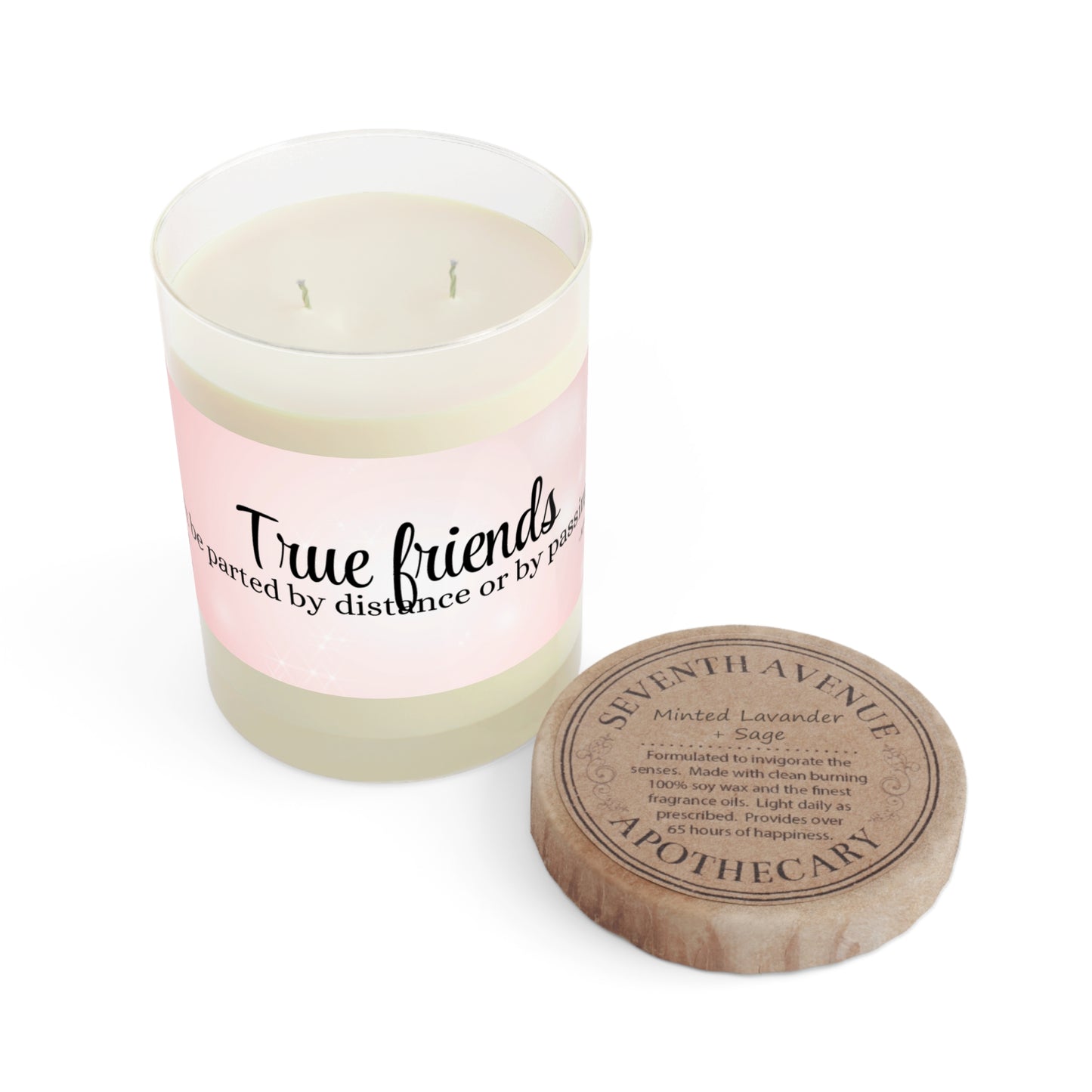 True Friends Scented Candle - Full Glass, 11oz