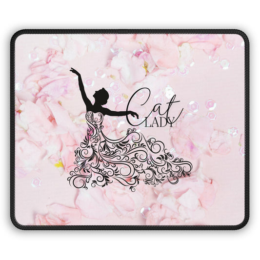 Dressy Cat Lady Gaming Mouse Pad