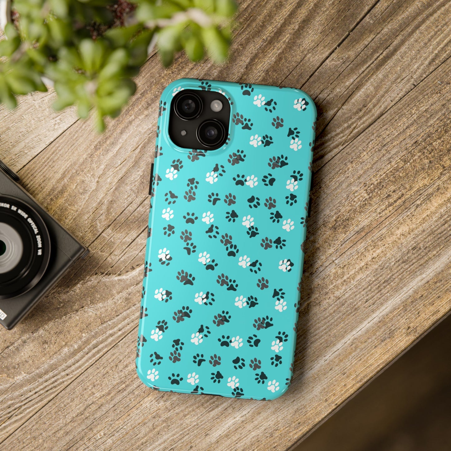 Teal Paws Tough Phone Cases - Phone Case - Epileptic Al’s Shop