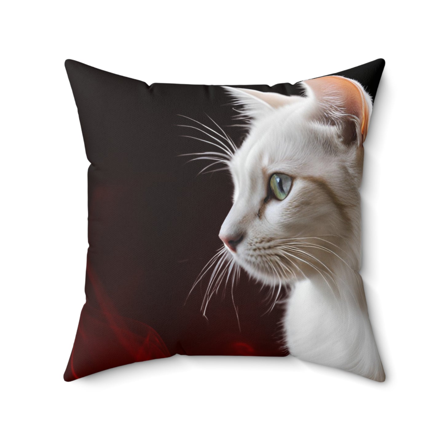 Elegant Cat Profile Square Pillow - Cozy Decor for Cat Lovers