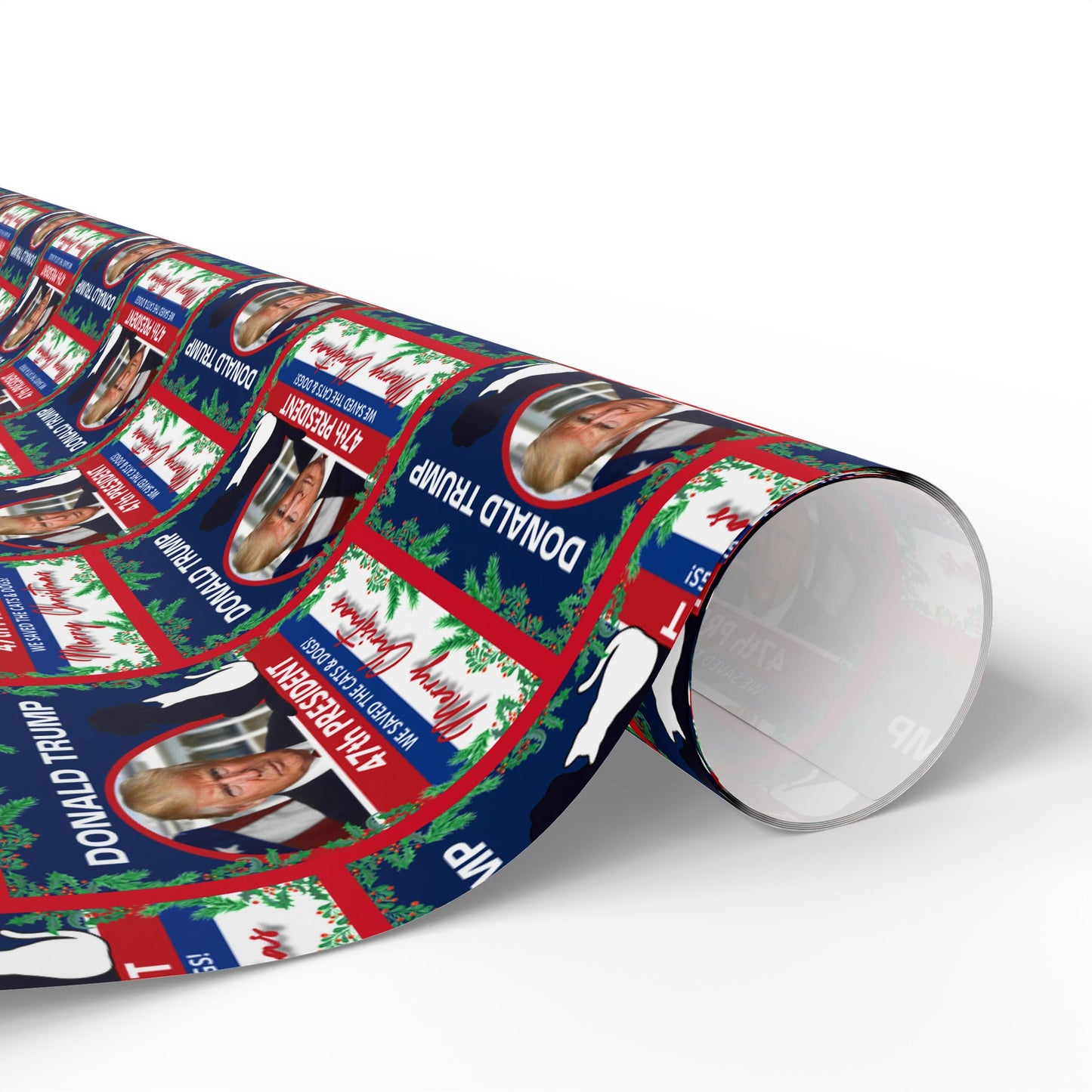 Donald Trump 47th President Christmas Wrapping Papers