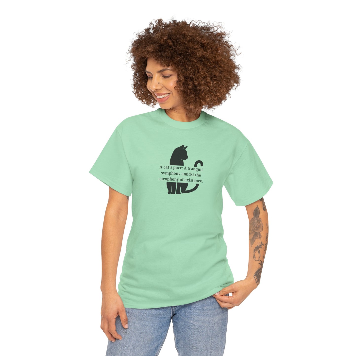 Purr Prose: Cacophony of Life Unisex Heavy Cotton Tee