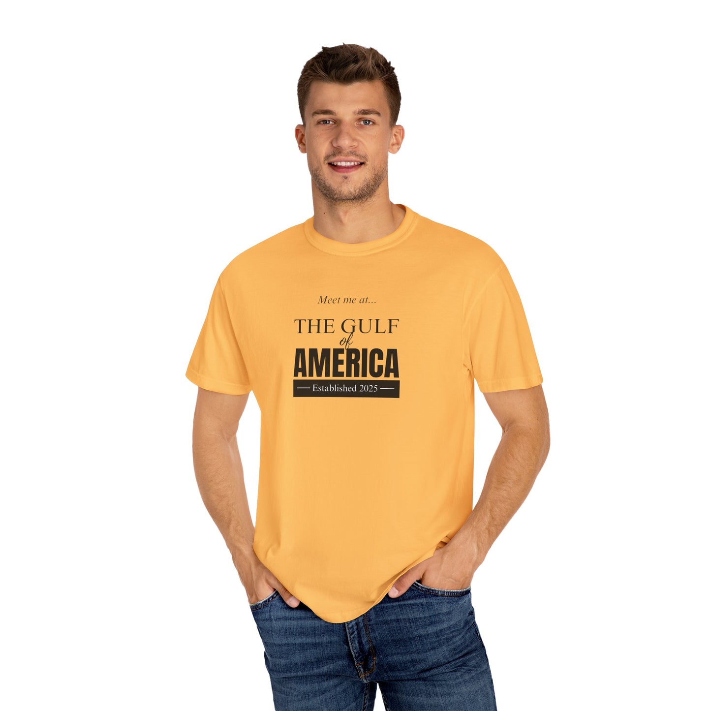 Gulf of America Unisex Garment-Dyed T-Shirt - Casual Summer Style