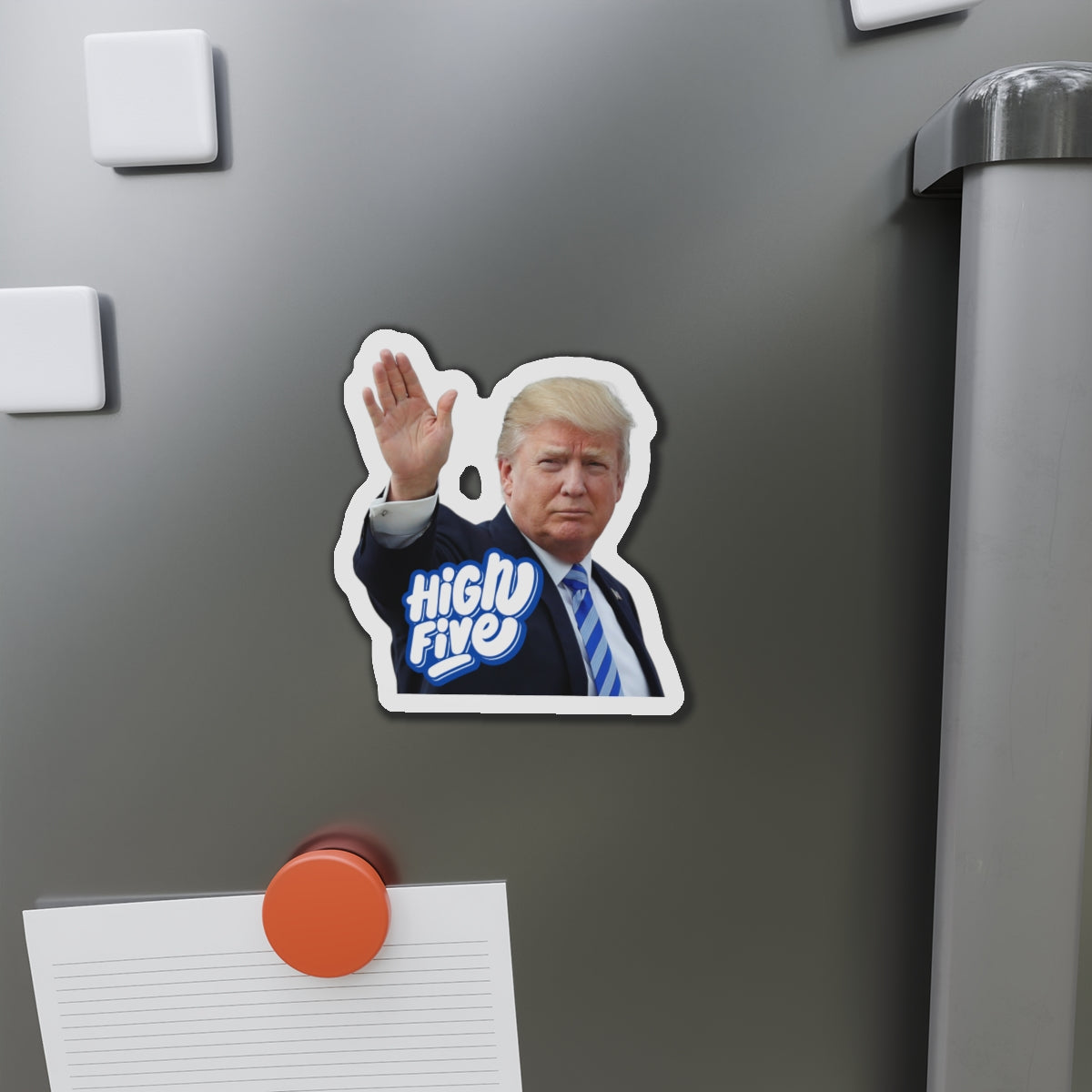 High Five Trump Die-Cut Magnet - Fun Political Décor