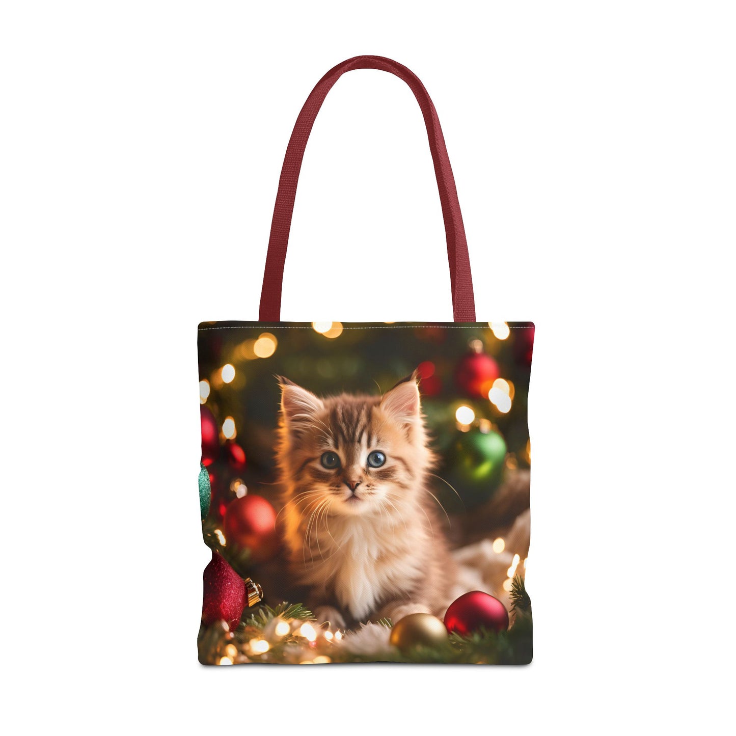 Cute Kitten Christmas Tote Bag