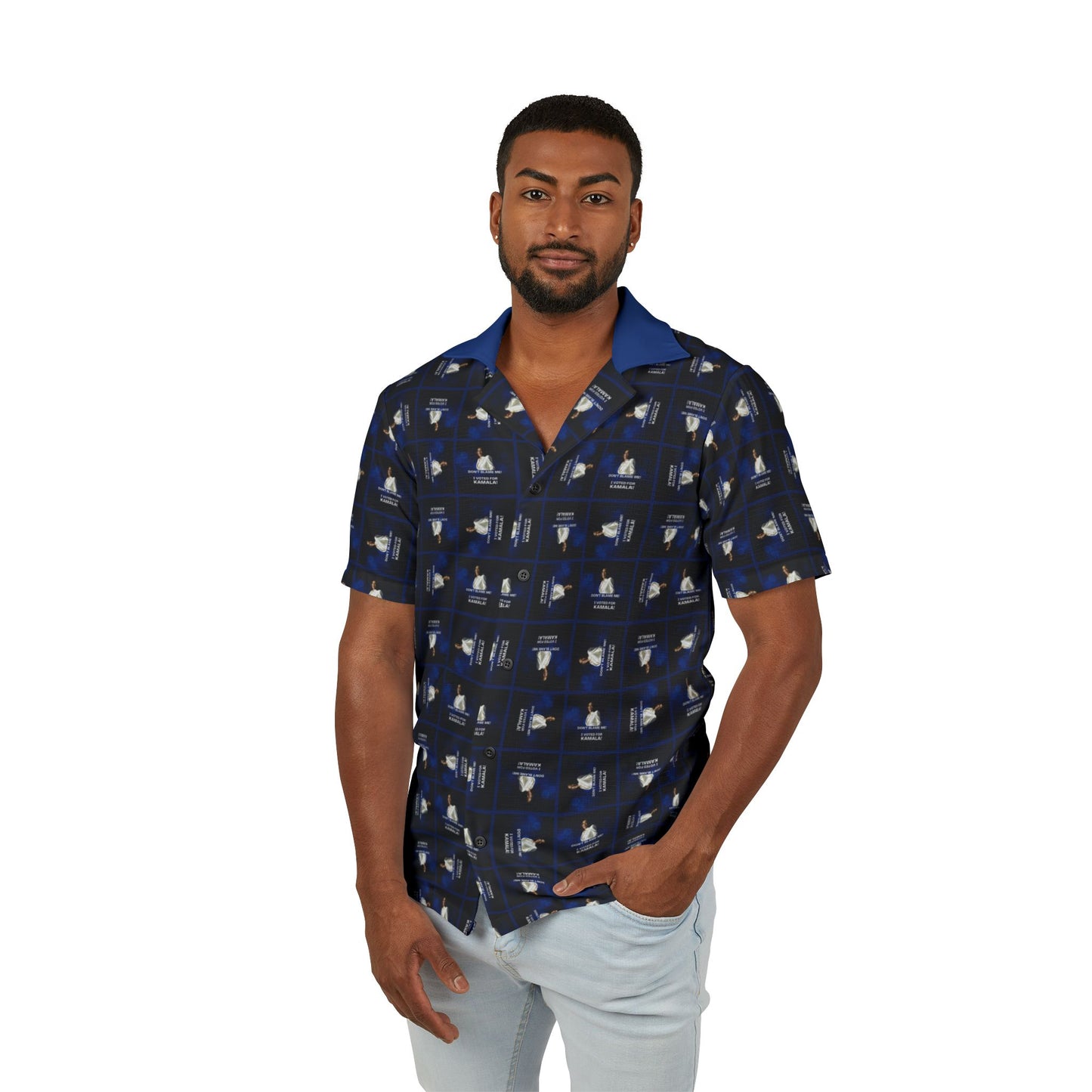 Don't Blame Me Voted for Kamala Men's Hawaiian Camp Shirt