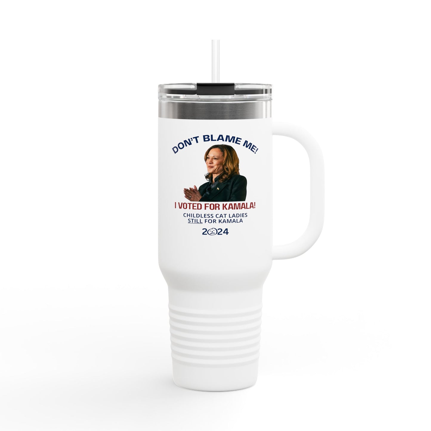 Voted for Kamala Insulated Travel Mug, 40oz