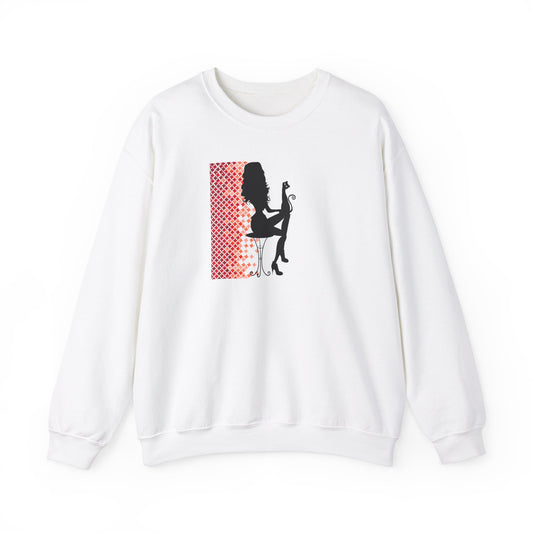 Poised Cat Lady Heavy Blend™ Crewneck Sweatshirt