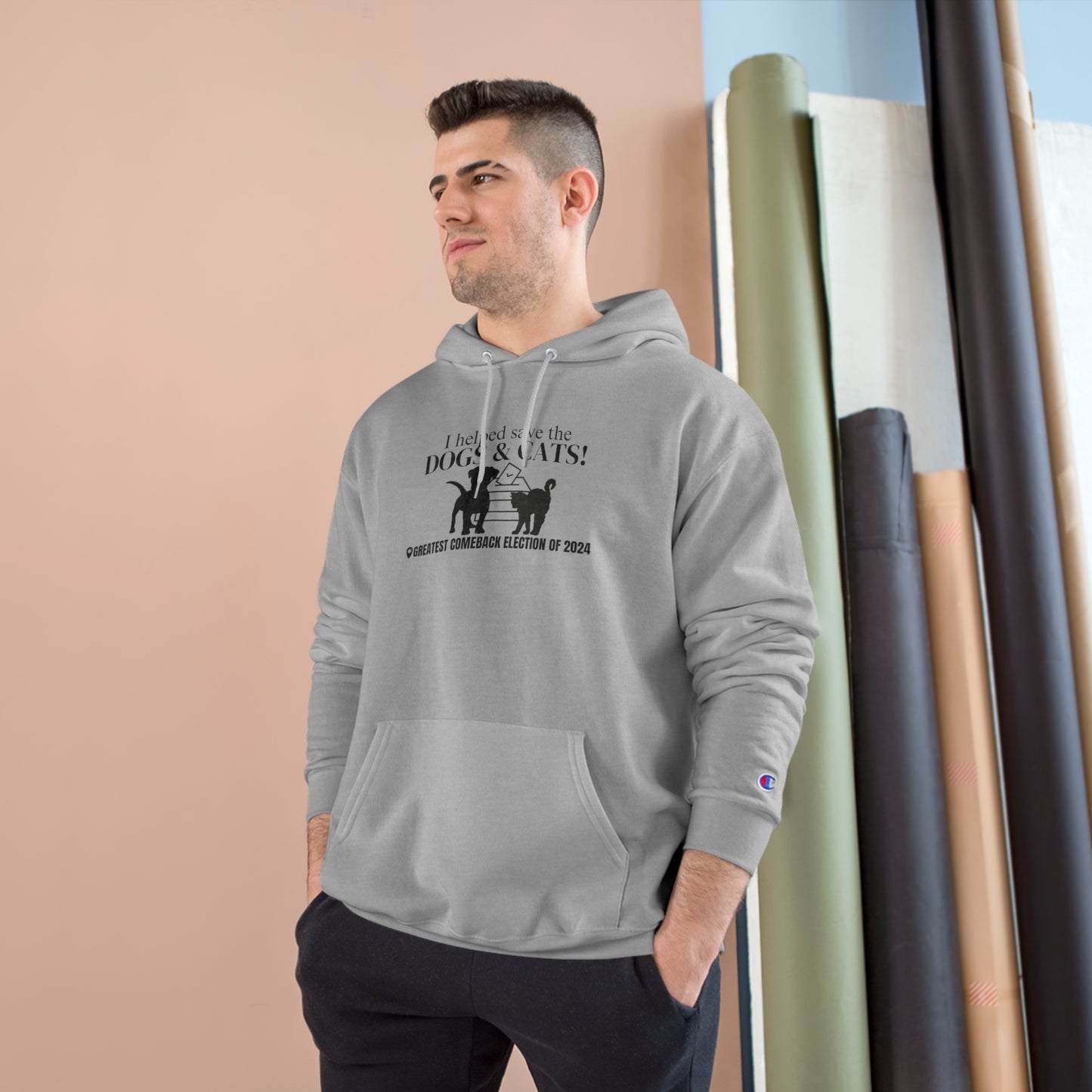 Helped Save the Dogs & Cats Champion Hoodie