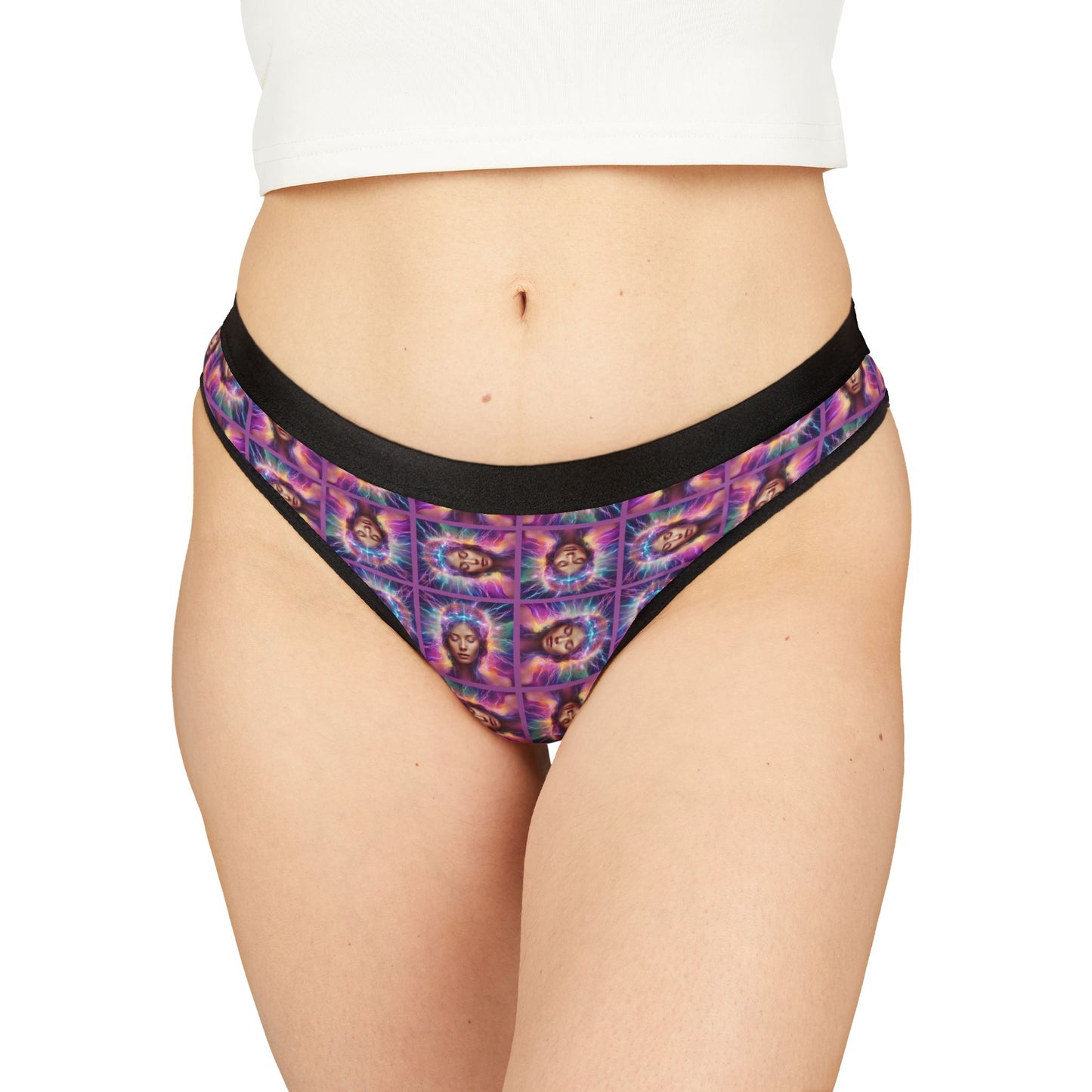 Colorful Brain Epilepsy Awareness Women's Thongs