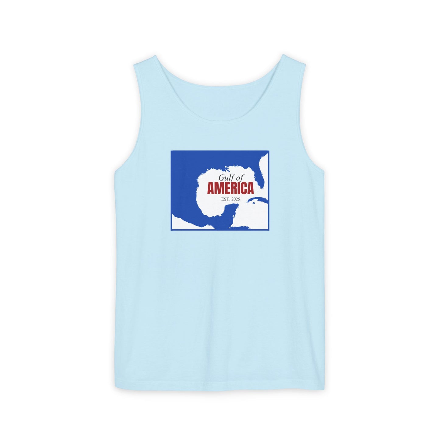 Gulf of America Garment-Dyed Tank Top - Unisex Casual Summer Wear