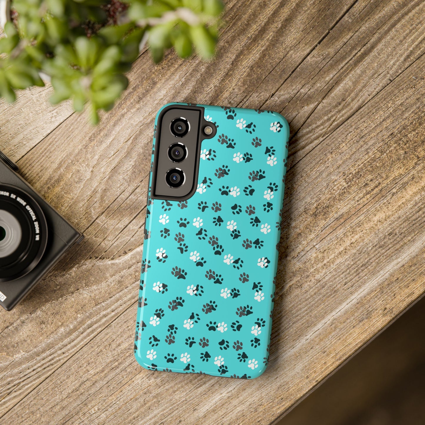 Teal Paws Tough Phone Cases - Phone Case - Epileptic Al’s Shop