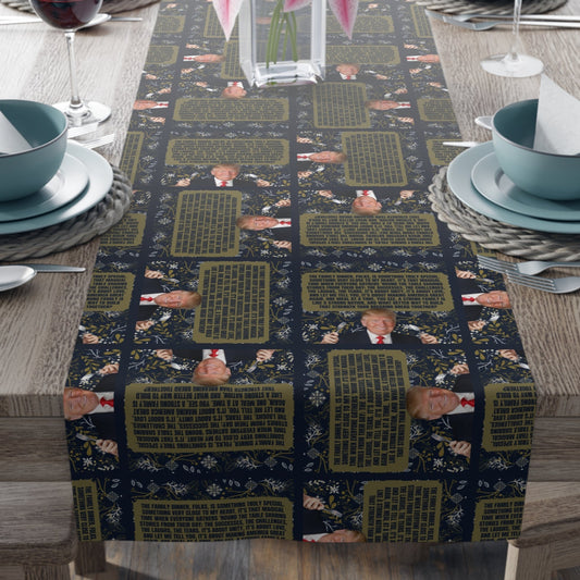 Trump Family Dinner Table Runner