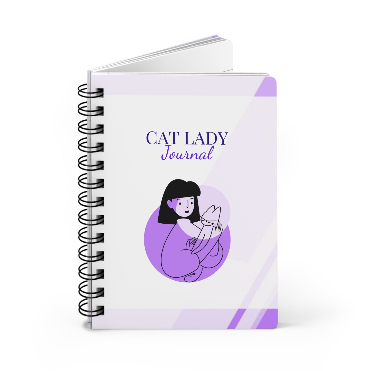 Cat Lady Spiral Bound Journal