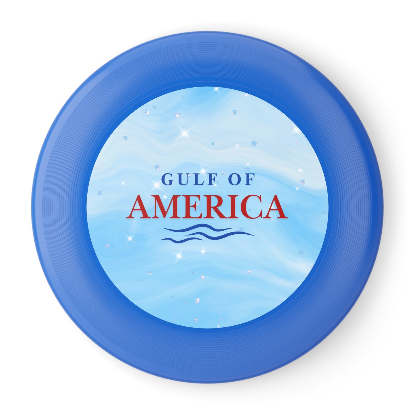 Gulf of America Blue Stars Frisbee - Outdoor Fun for Summer Activities