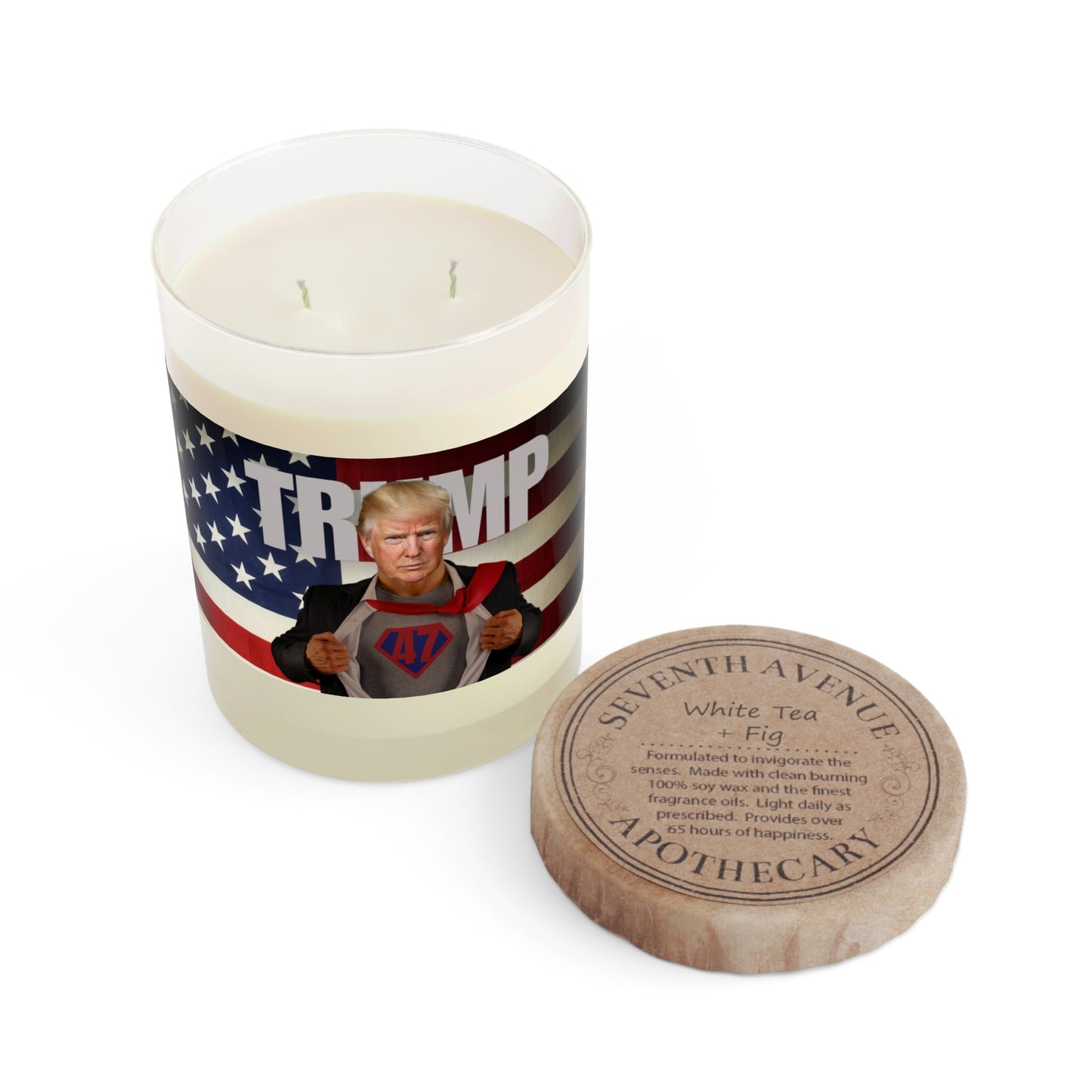 Trump is Back 47 Scented Candle - Full Glass, 11oz