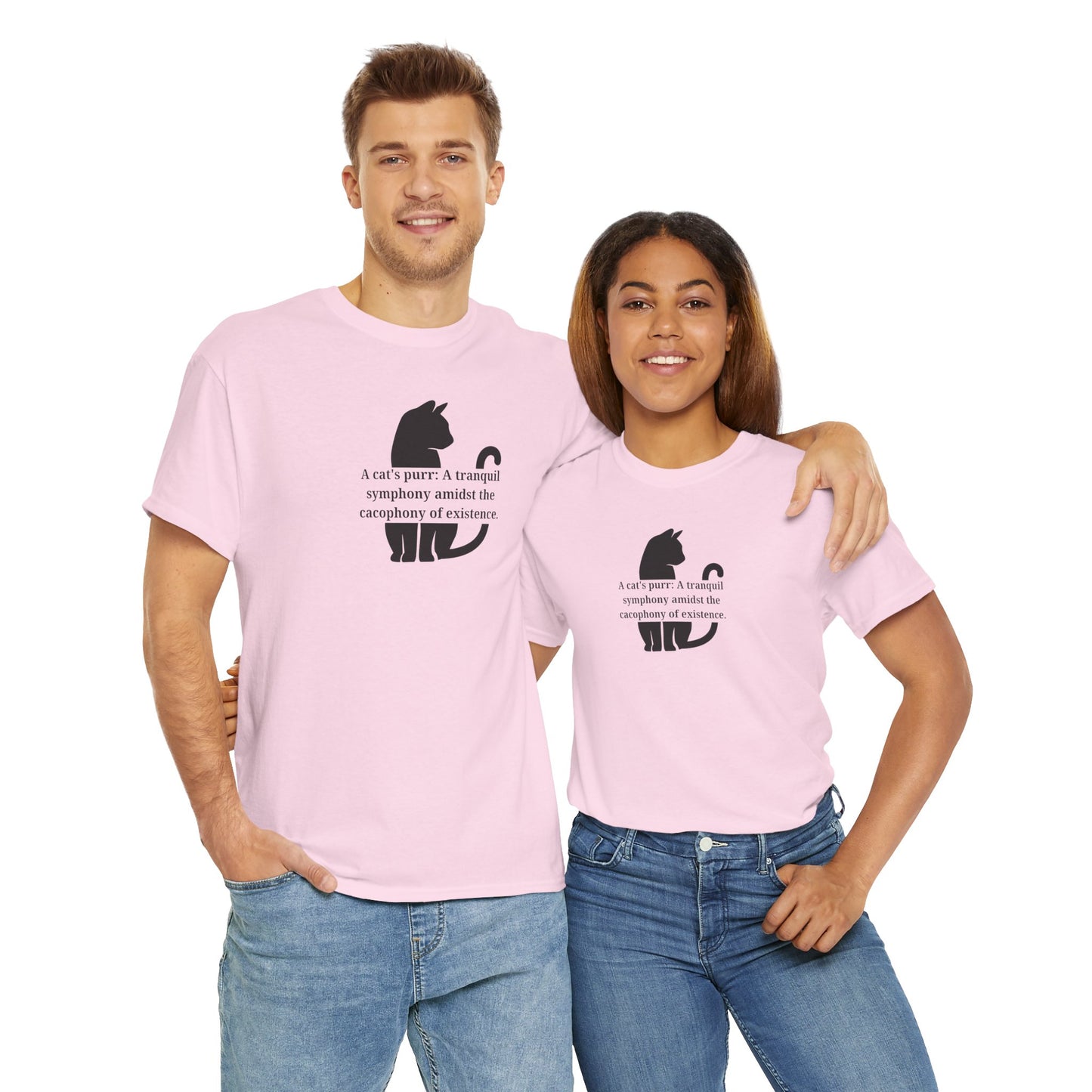 Purr Prose: Cacophony of Life Unisex Heavy Cotton Tee