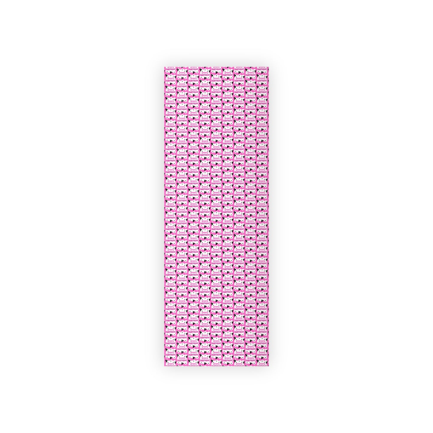 Pink Peeky Kitty Birthday Gift Wrapping Paper Rolls, 1pc