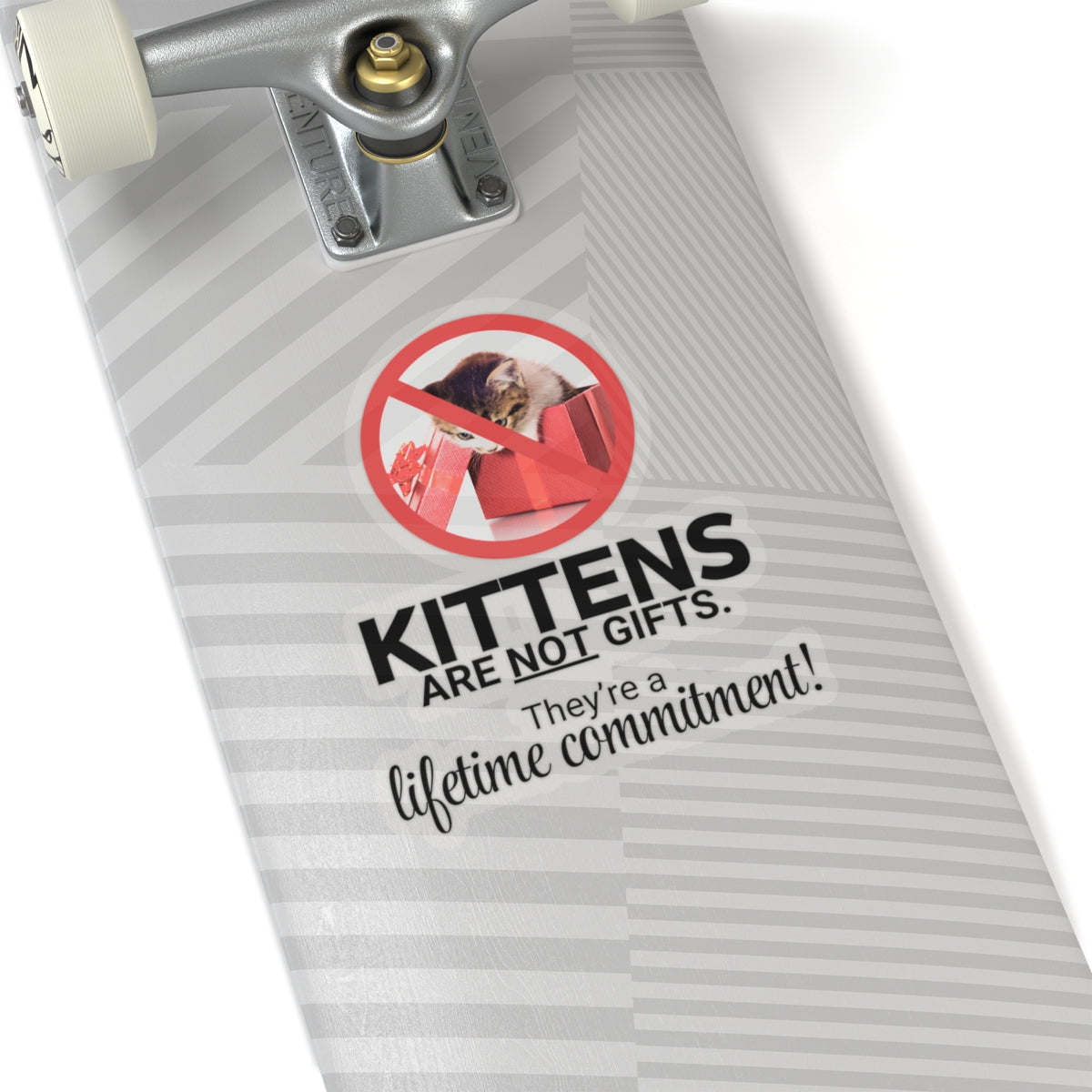 Kittens Are Not Gifts Kiss-Cut Stickers