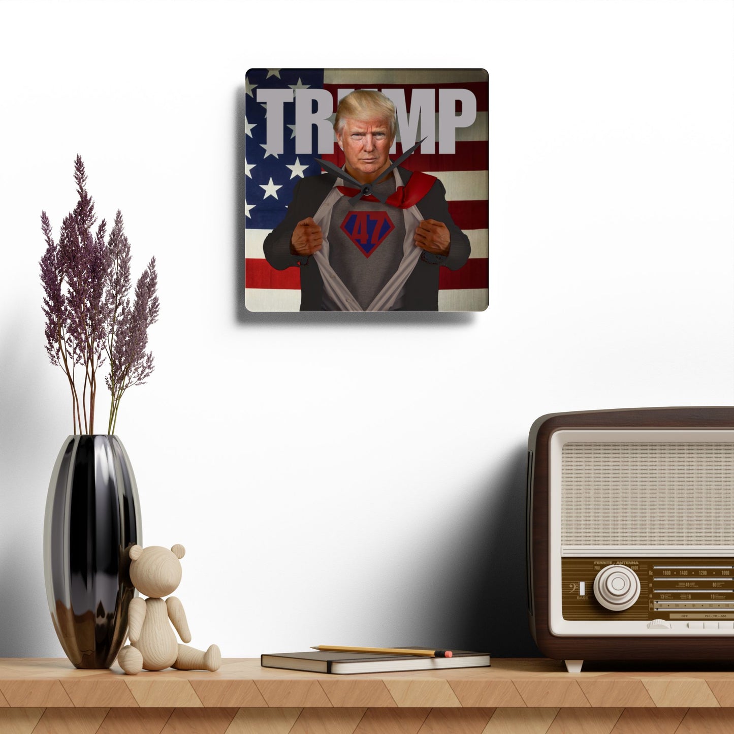 Trump 47 Acrylic Wall Clock