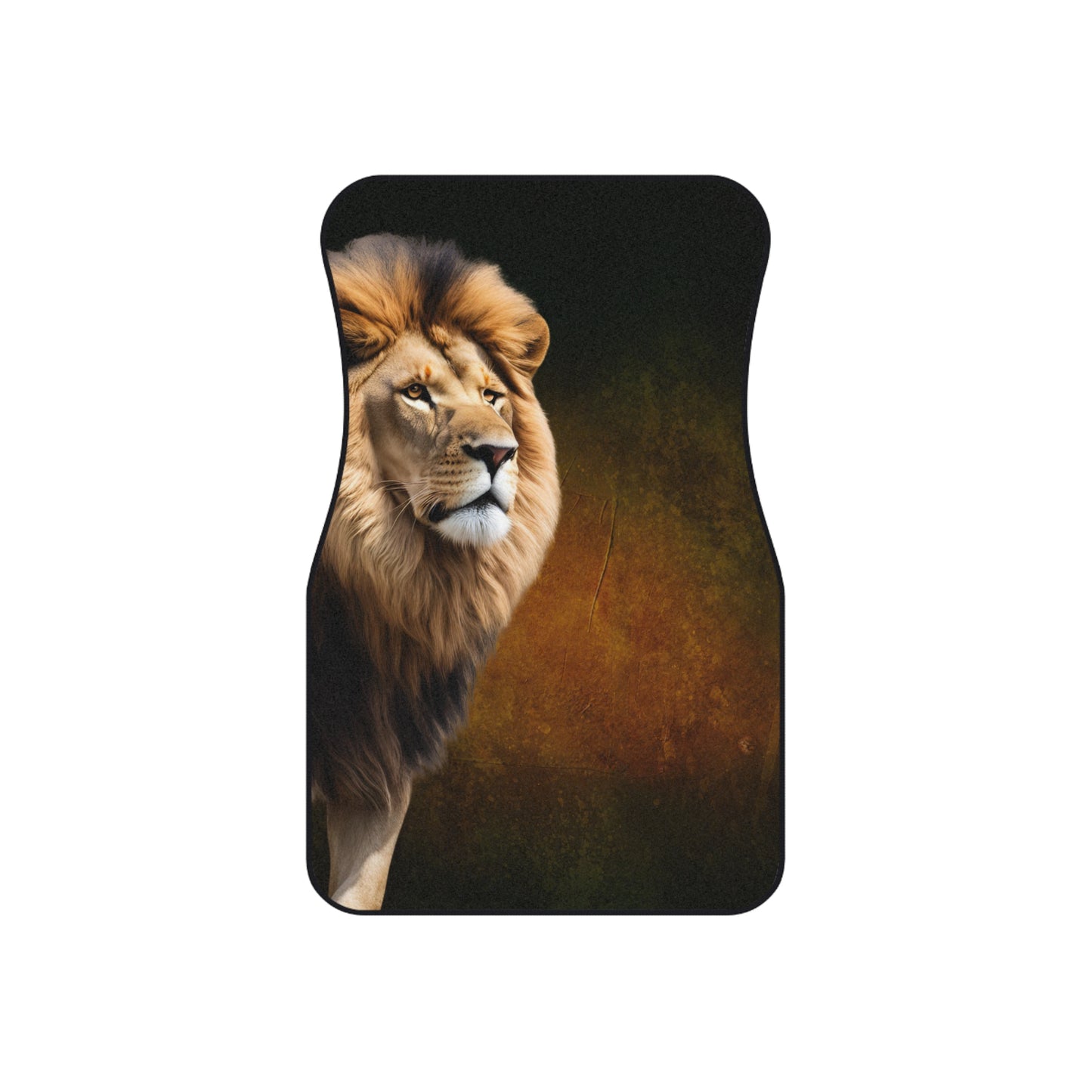 Majestic Lion Car Mats Set of 4 - Animal Print Auto Accessories for Car Enthusiasts