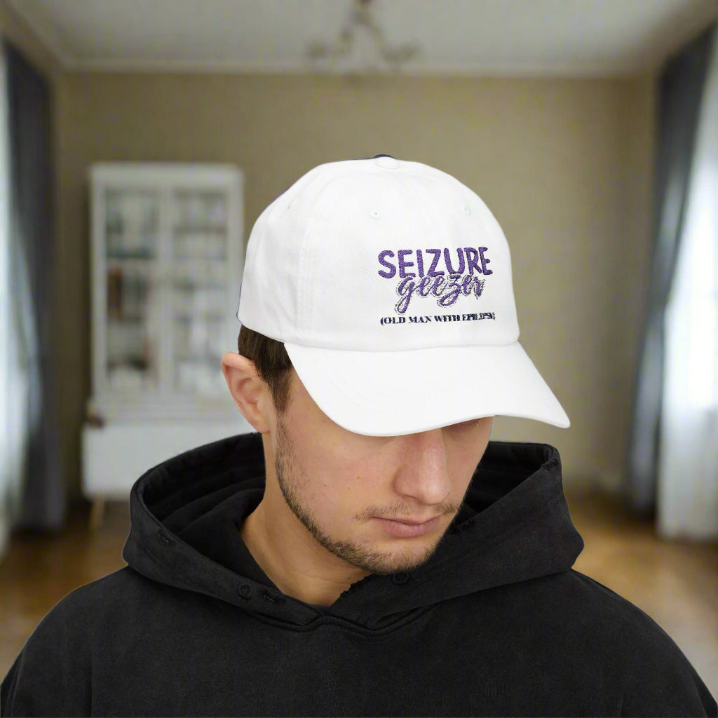 Seizure Geezer Classic Dad Cap - Supportive Hat for Epilepsy Awareness