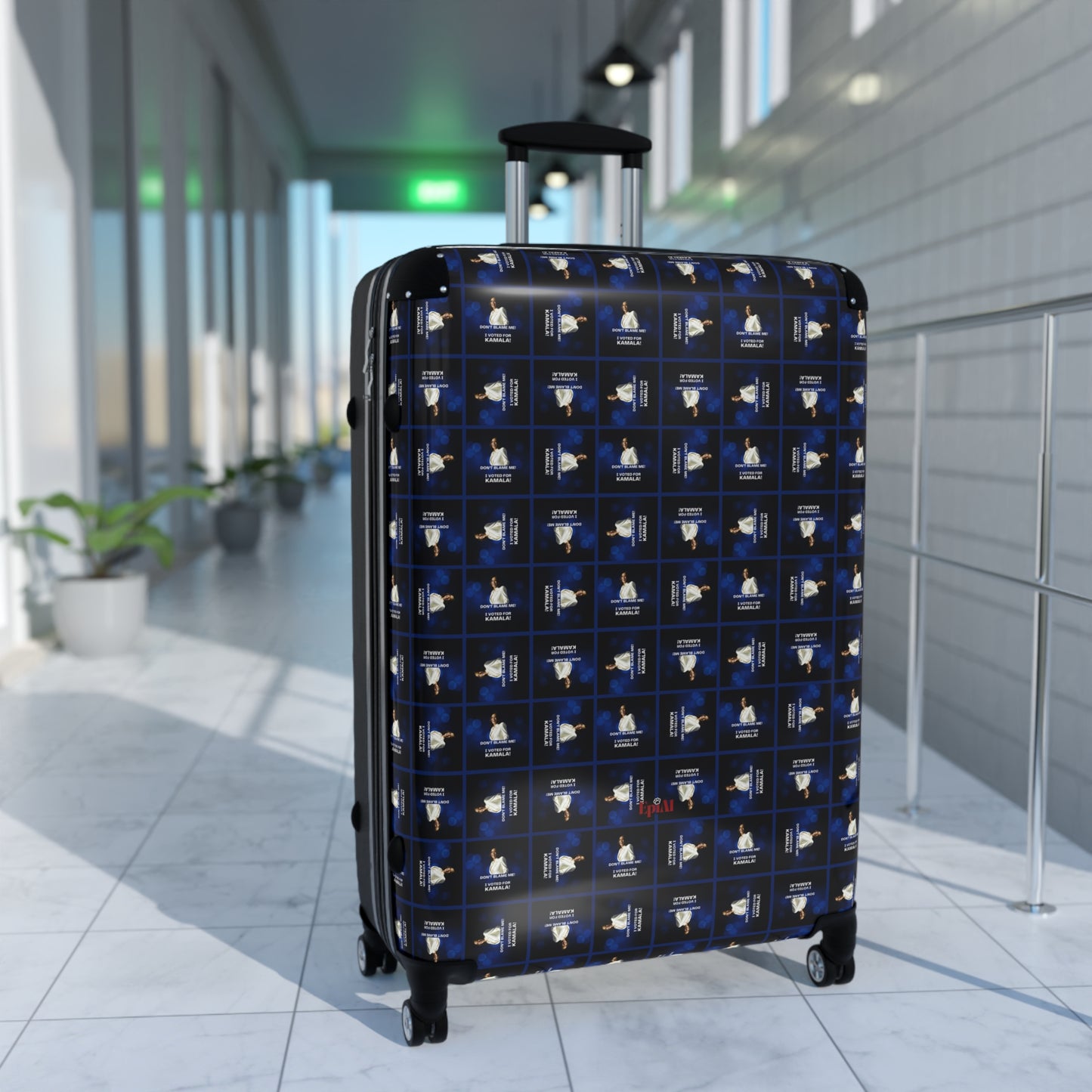 Voted for Kamala Patterned Suitcase