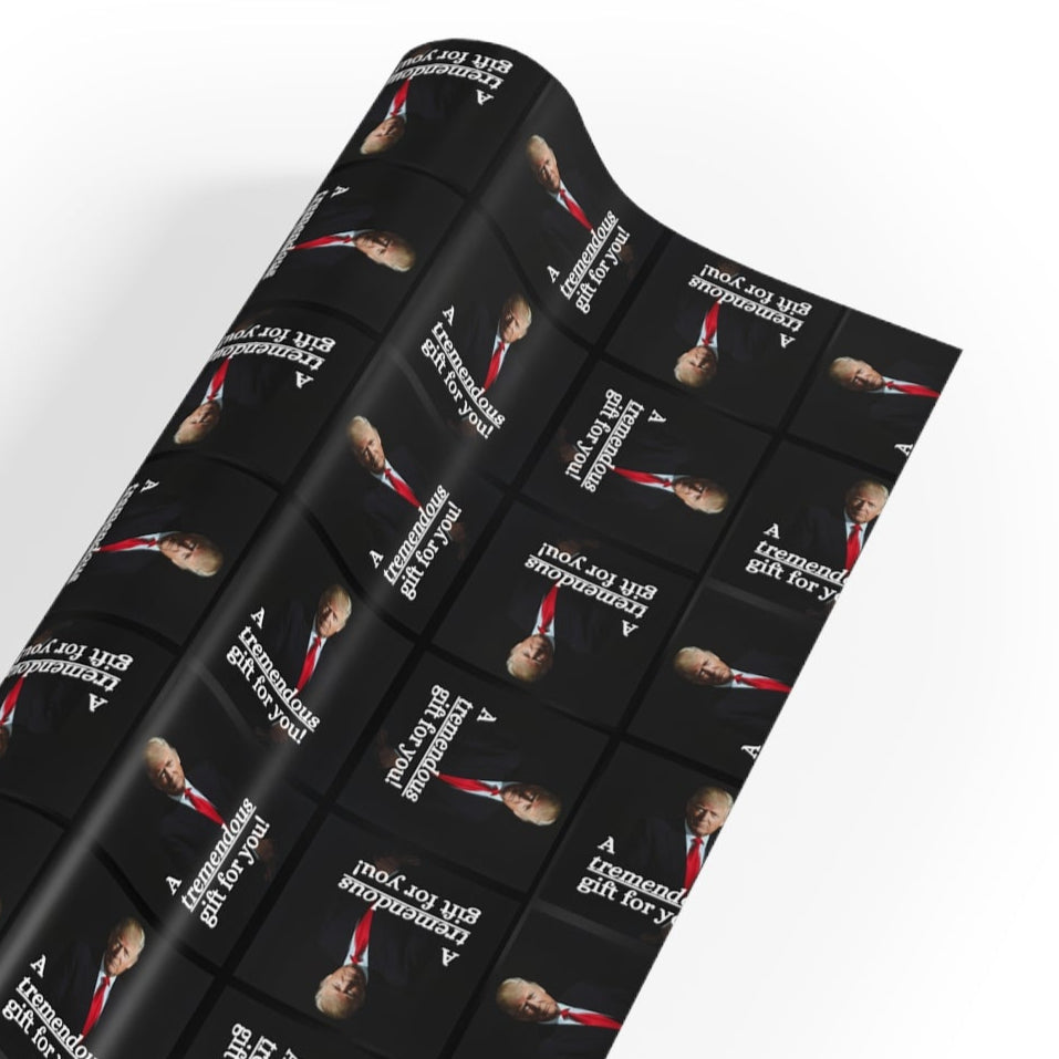 Trump's Stylish Gift Wrapping Paper Roll - Perfect for Any Occasion