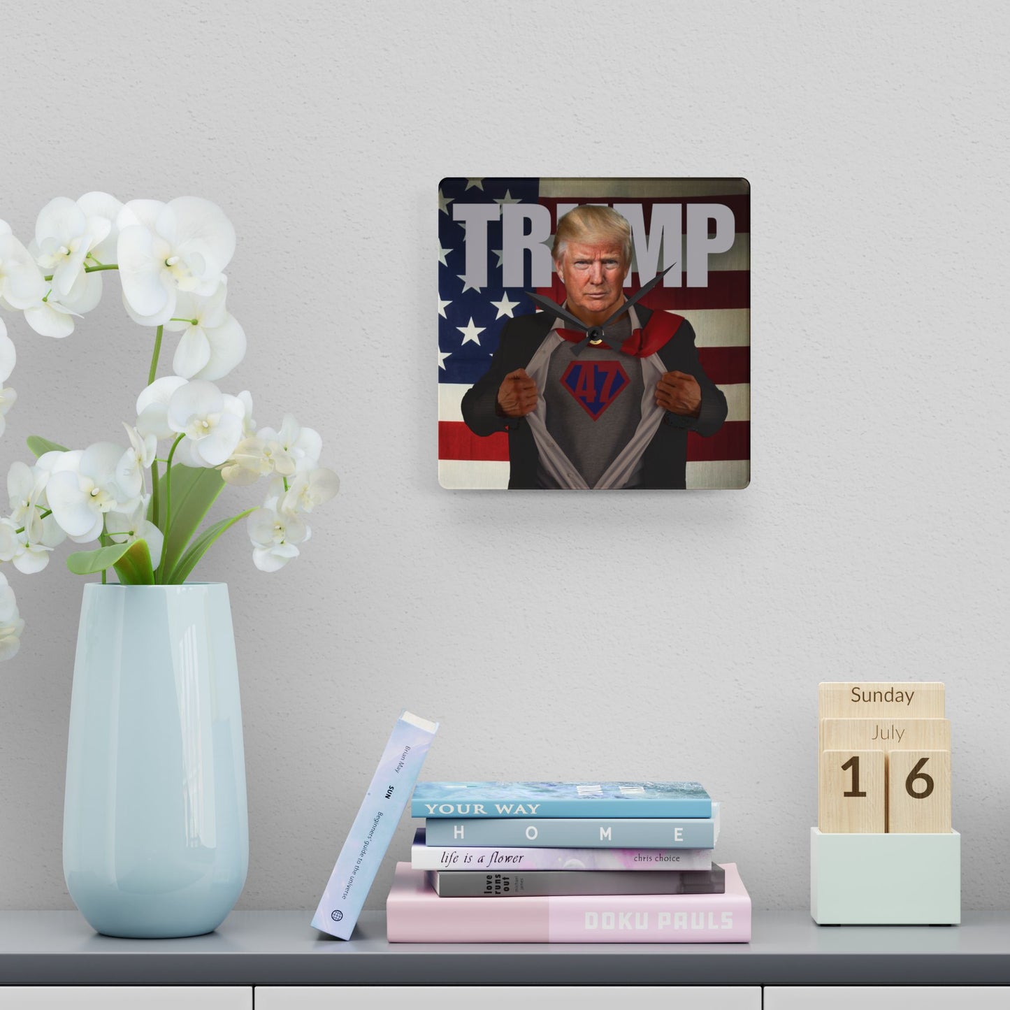 Trump 47 Acrylic Wall Clock