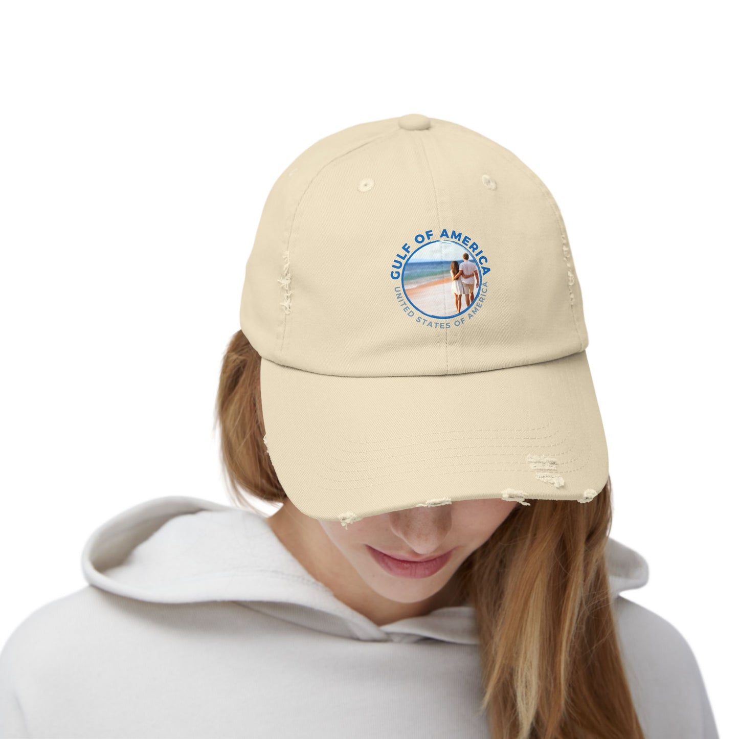 Gulf of America Unisex Distressed Cap