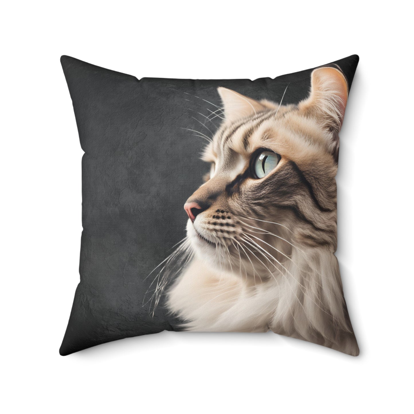 Cat Lover's Spun Polyester Square Pillow - Cozy Home Décor