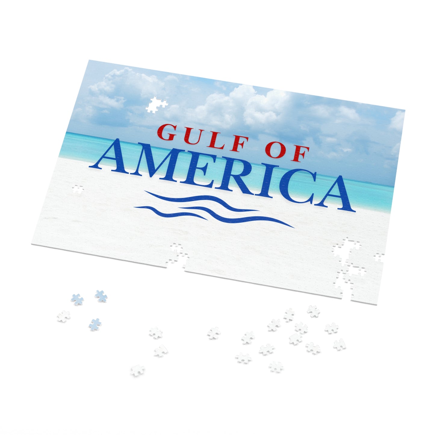 Gulf of America Jigsaw Puzzle with Tin