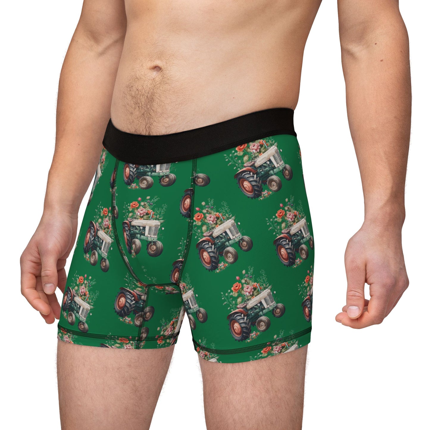 Green Tractor Men's Boxers