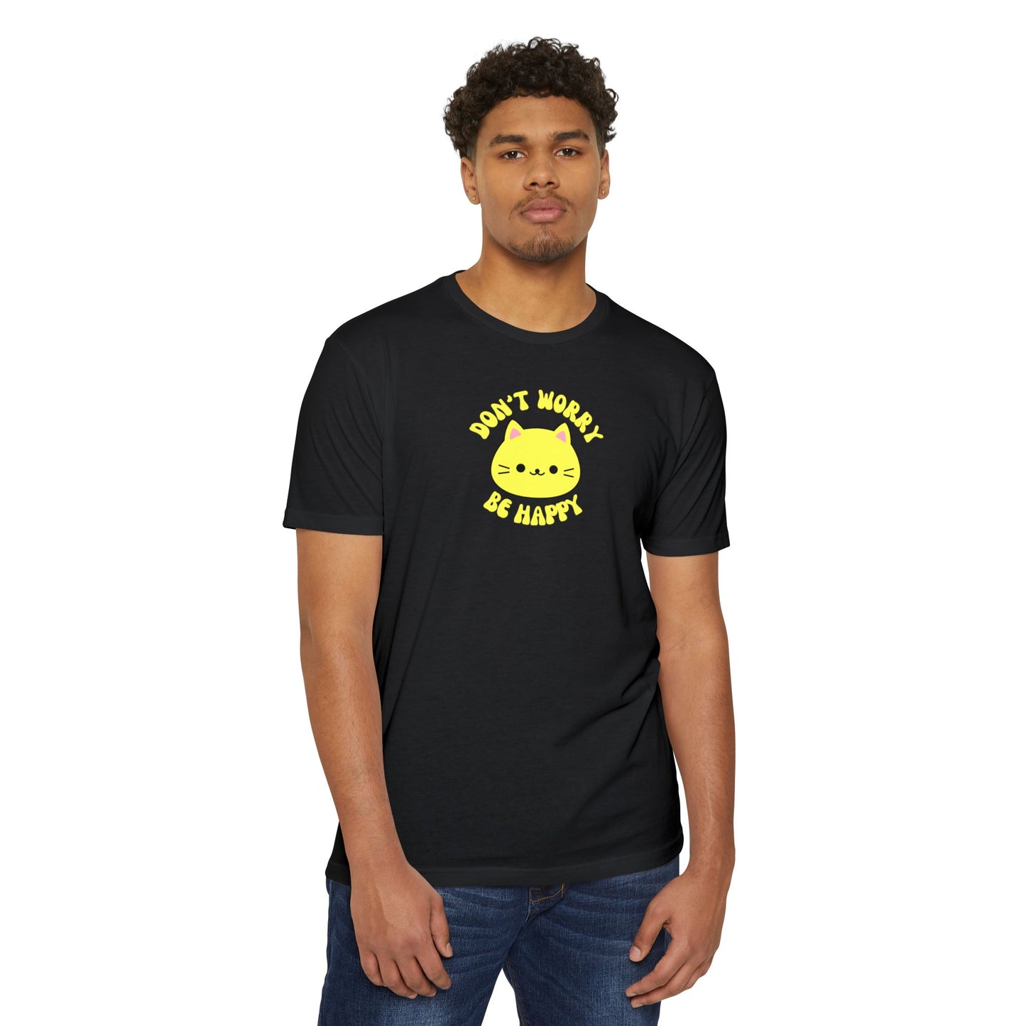 Don't Worry Be Happy Unisex CVC Jersey T - shirt - T - Shirt - Epileptic Al’s Shop