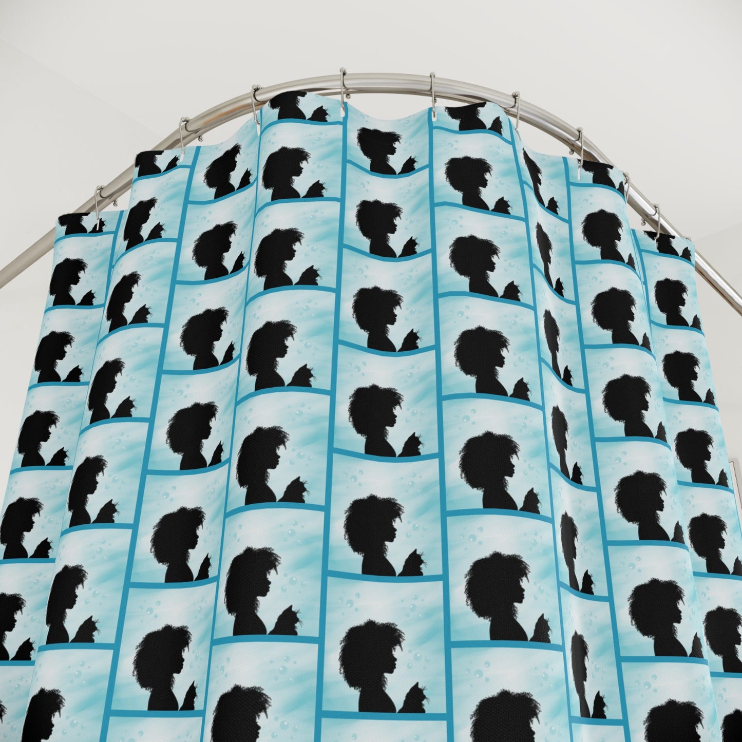 Beautiful Cat Lady Shower Curtains