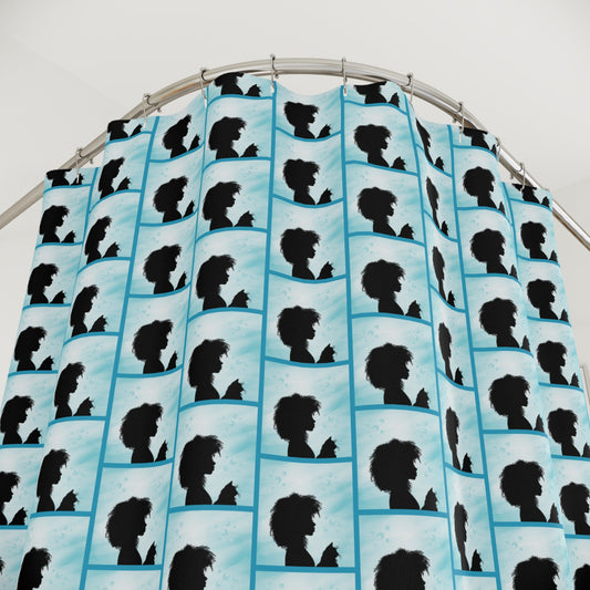 Beautiful Cat Lady Shower Curtains