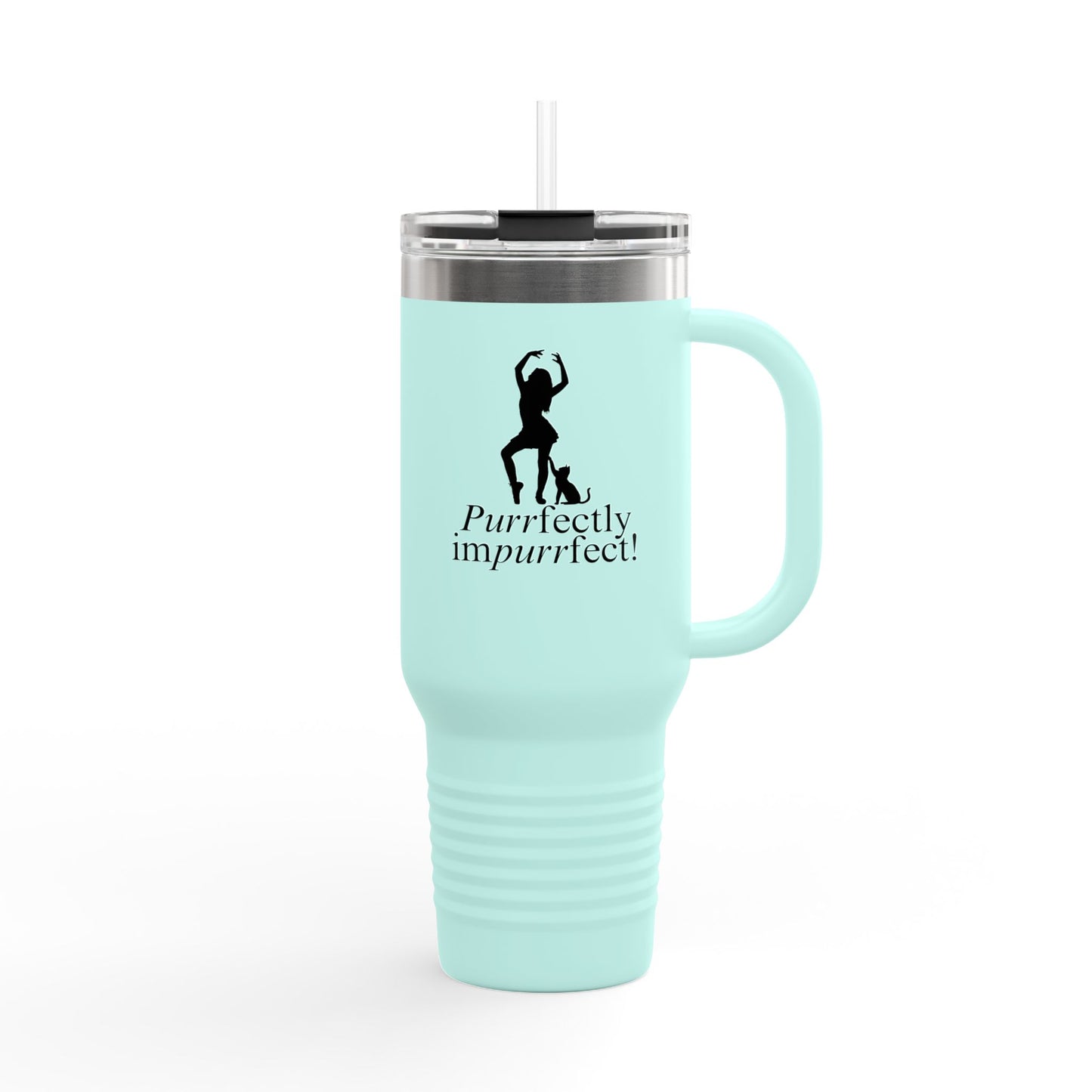 Purrfectly Imperfect Insulated Travel Mug – 40oz for Pet Lovers