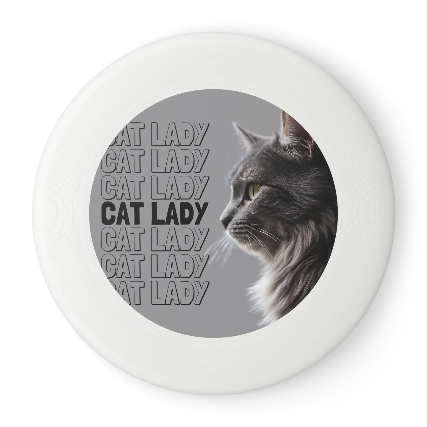 Cat Lady Frisbee - Fun Outdoor Flying Disc for Cat Lovers