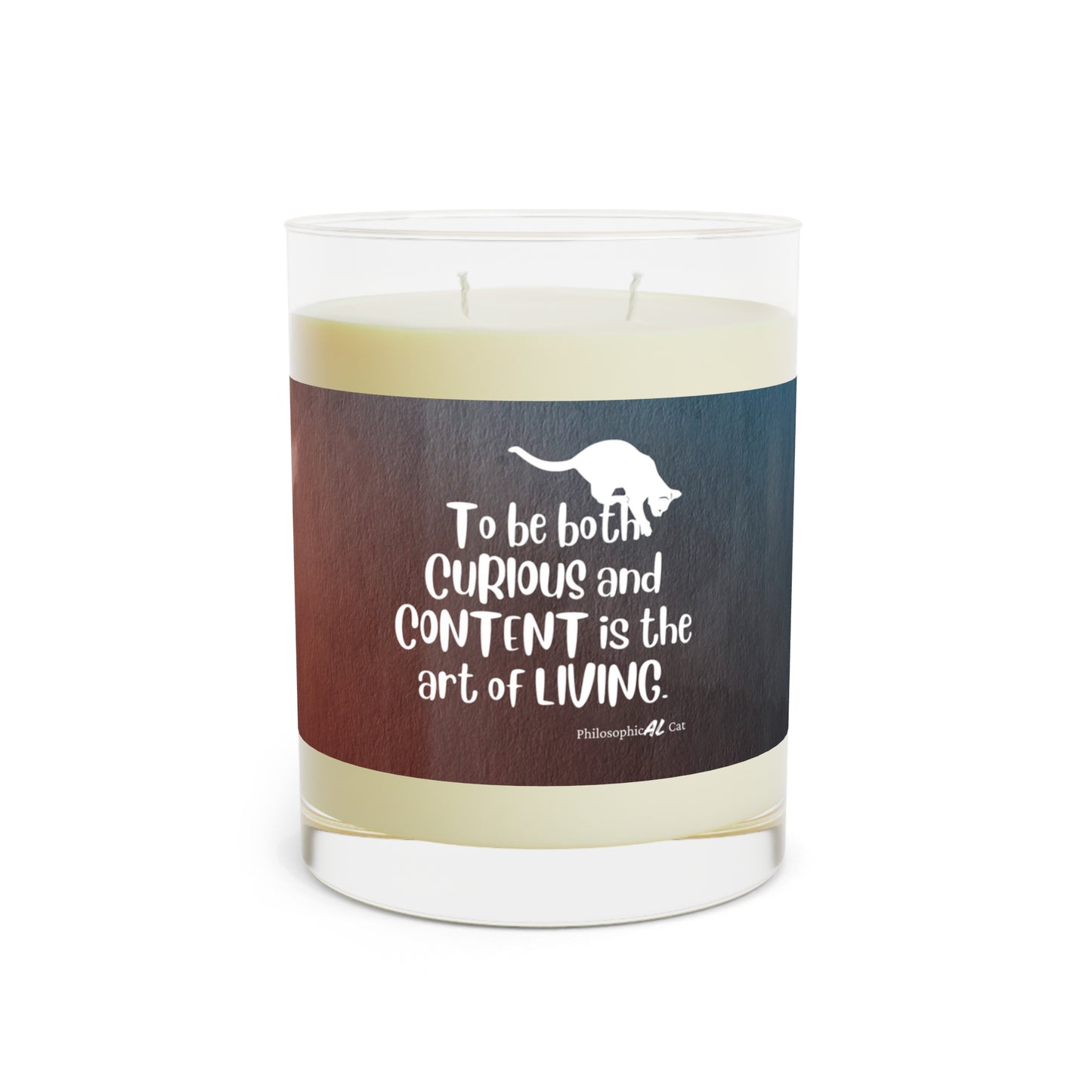 Curious & Content Scented Candle - Full Glass, 11oz