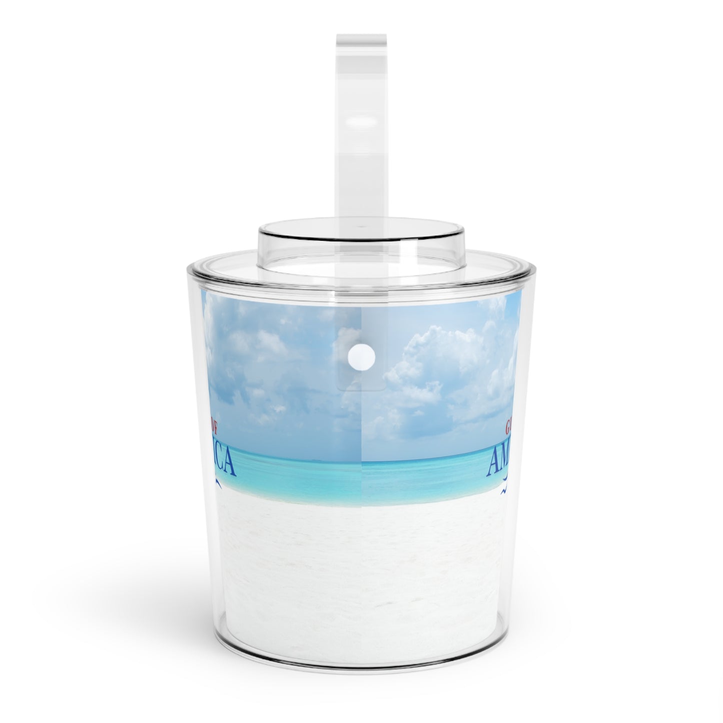 Gulf of America Ice Bucket with Tongs – Ideal for Summer Parties and Beach Gatherings