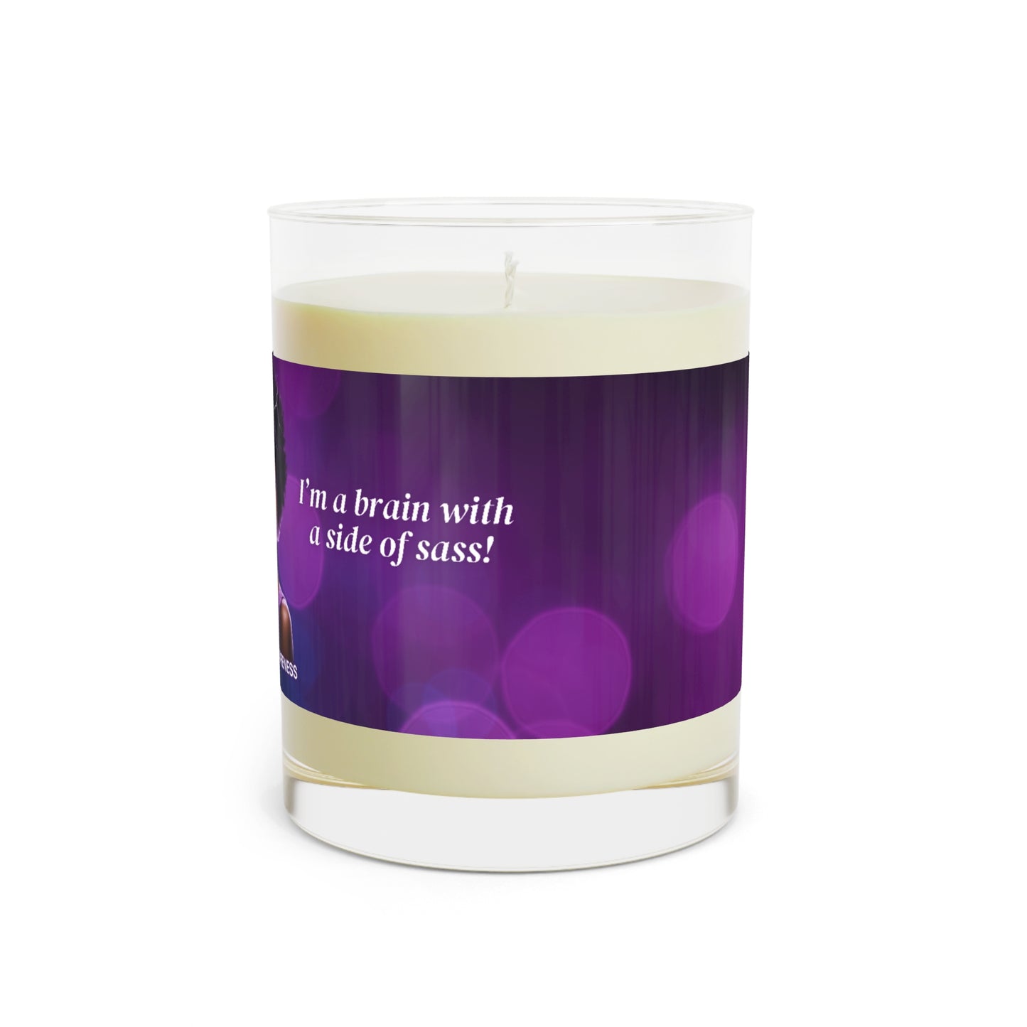 Sassy Brain Scented Candle - Full Glass, 11oz