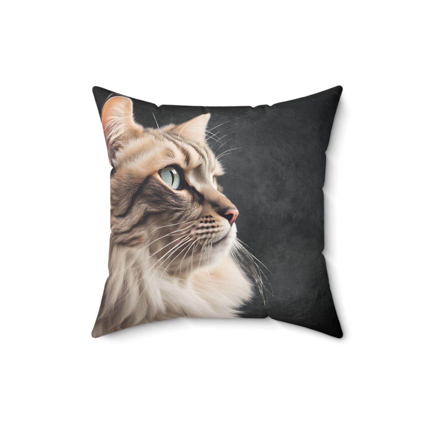 Cat Lover's Spun Polyester Square Pillow - Cozy Home Décor