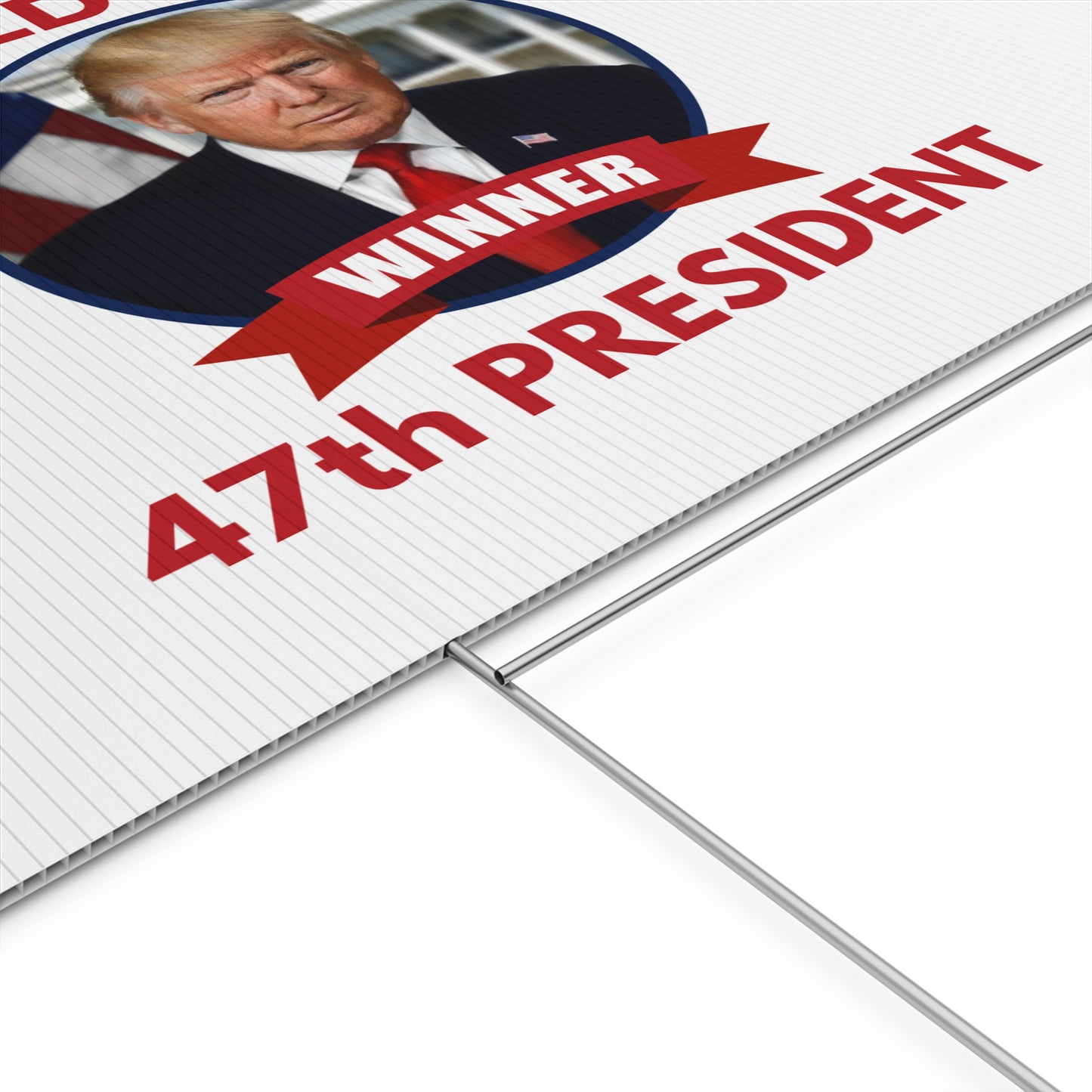 Patriotic Donald Trump Yard Sign - 47th President Winner Decoration