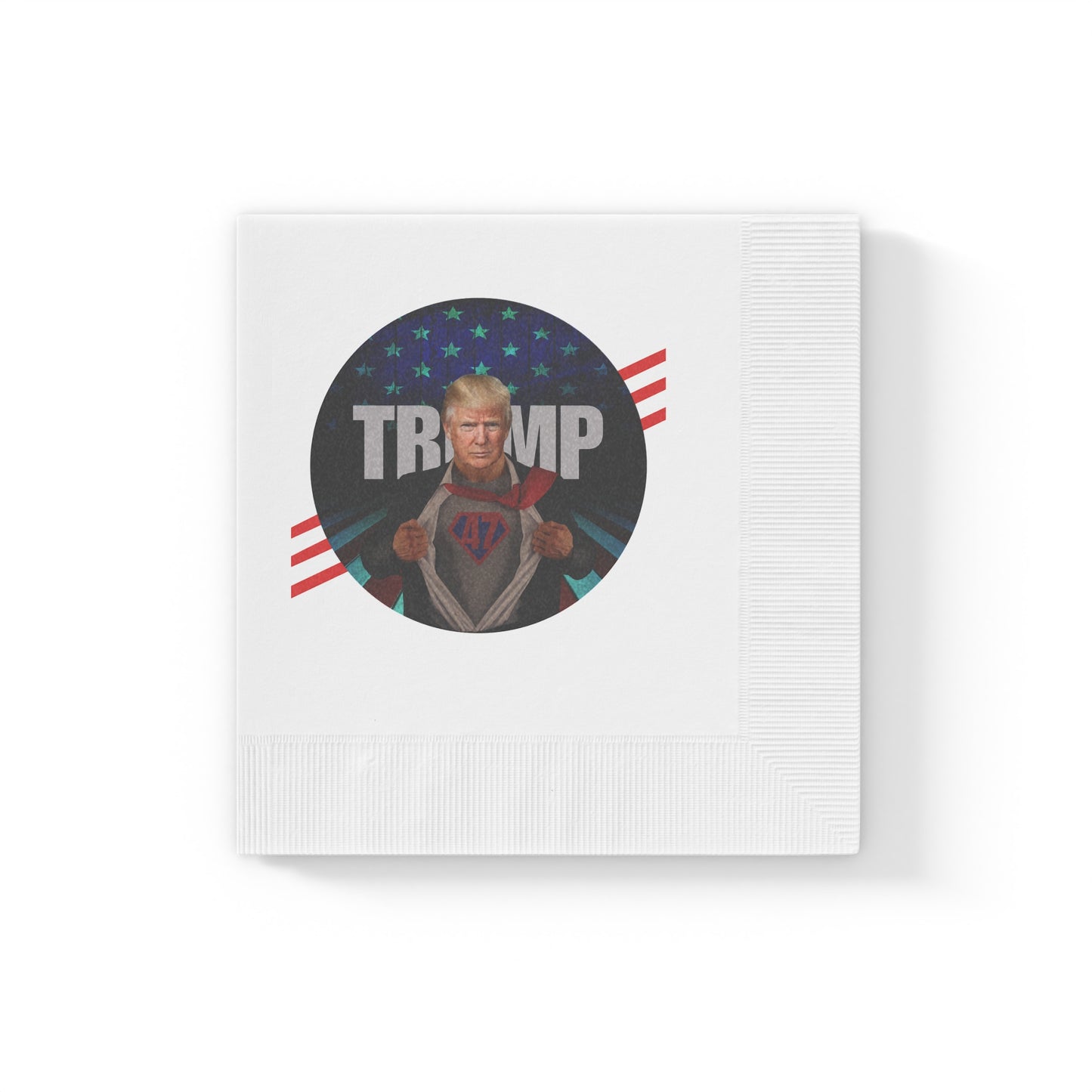 Trump is Back 47 White Coined Napkins