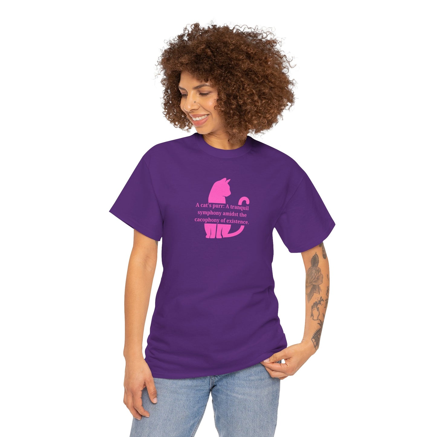 Purr Prose: Cacophony of Life Unisex Heavy Cotton Tee