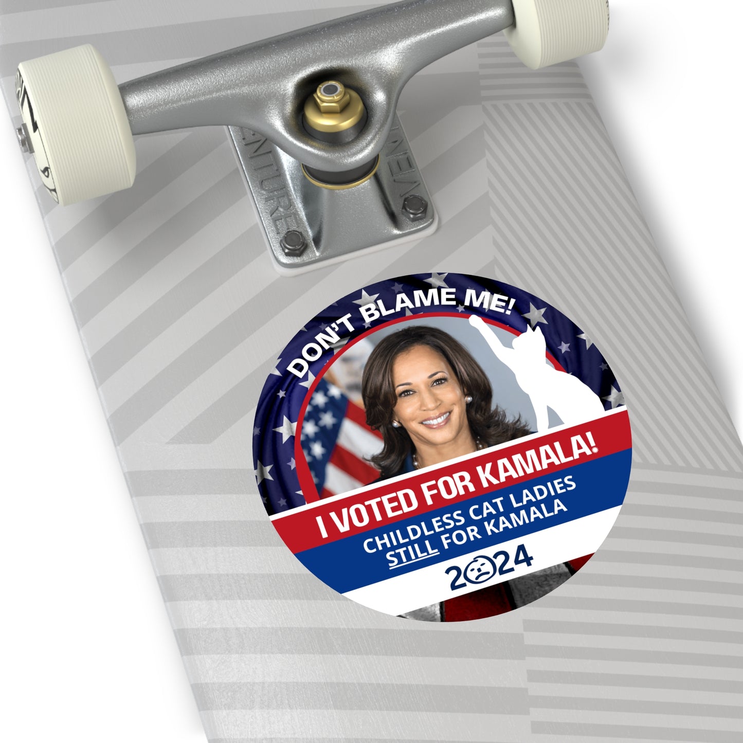 Don't Blame Me - Voted for Kamala Round Vinyl Stickers