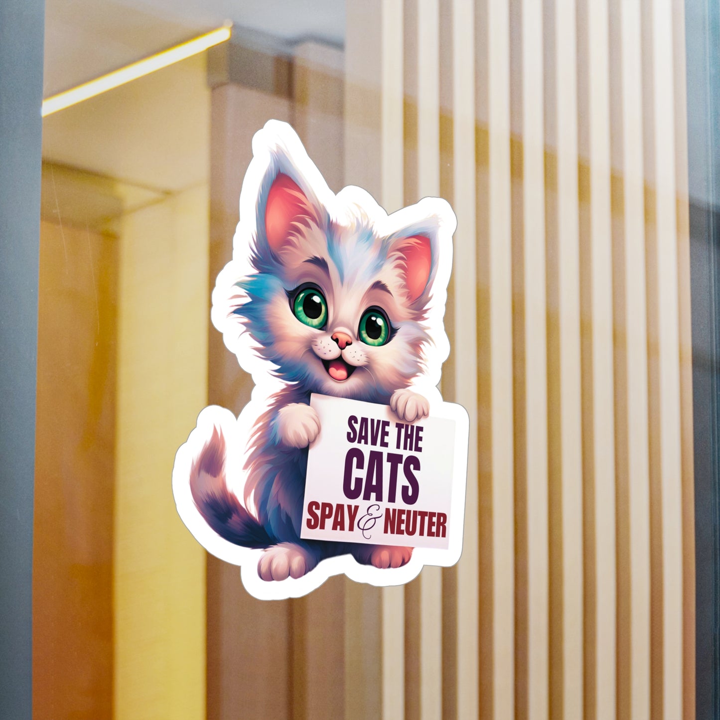 Save the Cats Kiss-Cut Vinyl Decals