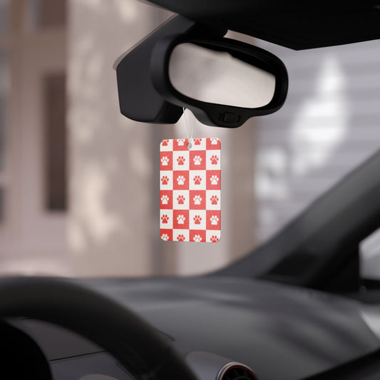 Gingham Paws Car Air Freshener