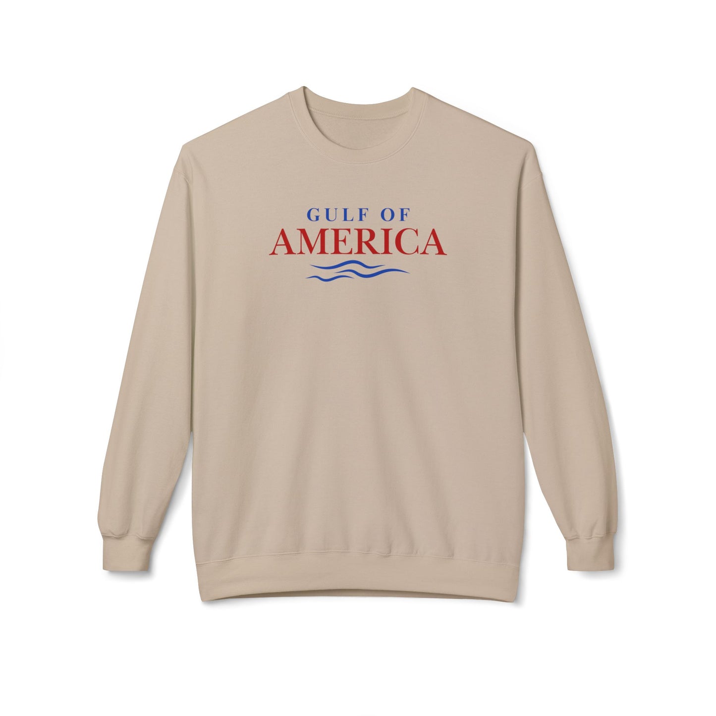 Gulf of America Fleece Sweatshirt - Unisex Midweight Crewneck for Coastal Vibes